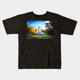 "Mission Point Lighthouse" - Traverse City, MI Kids T-Shirt